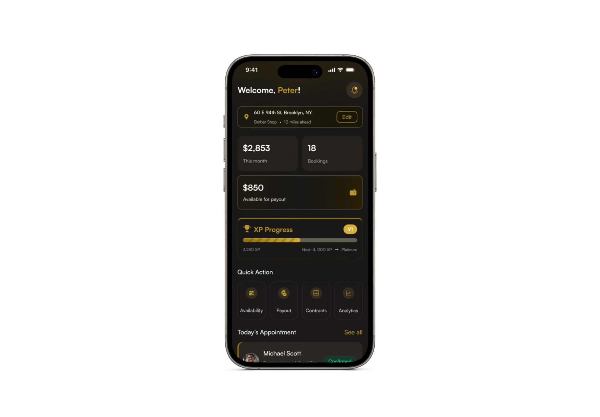 Barber Dark Mode